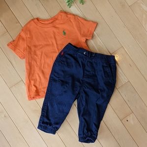 Ralph Lauren pants and t-shirt